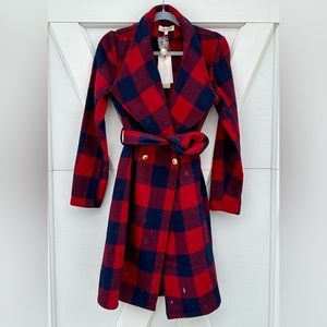 Solitaire Red & Blue Buffalo Plaid Shacket
